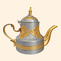 Marokkanische Teekanne – Silber & Gold 0,8 L