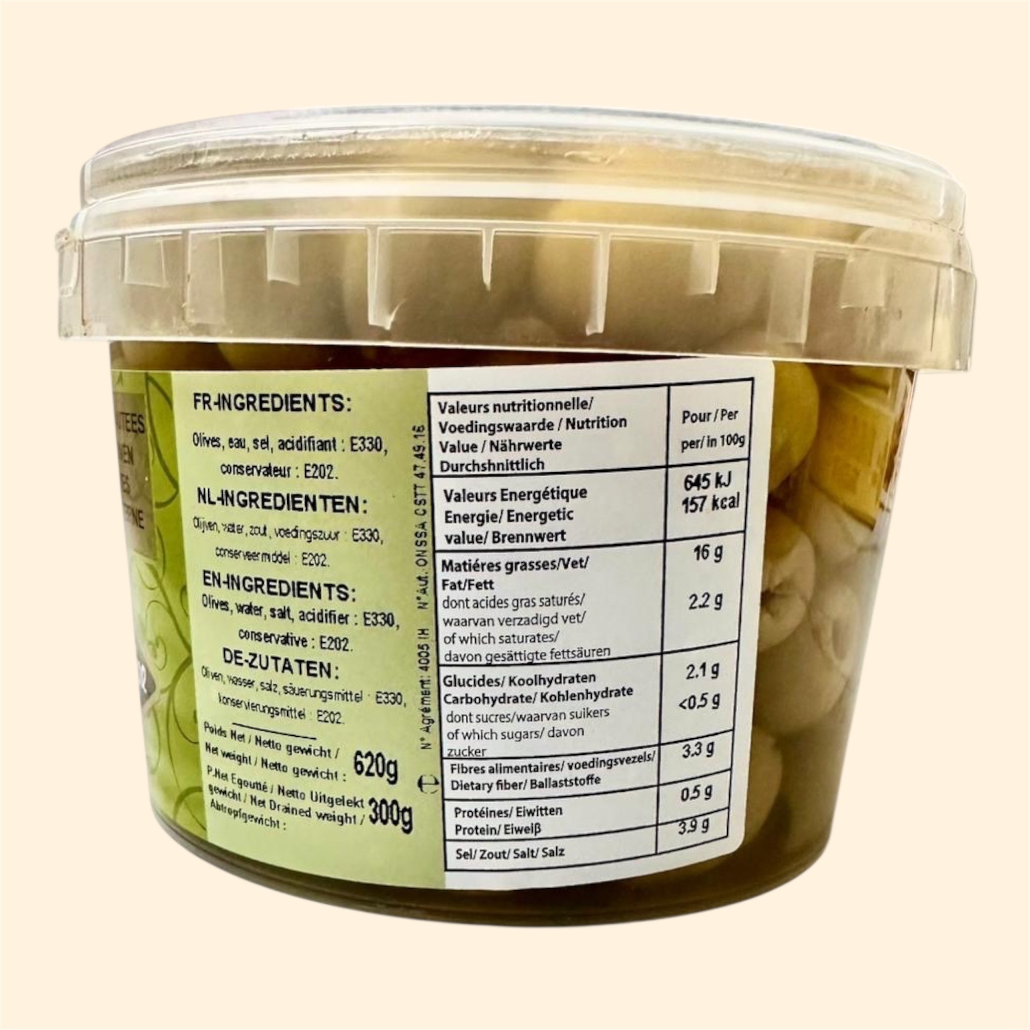 Grüne Oliven 600g